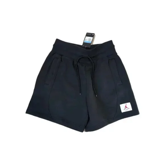 Nike Jordan Flight Fleece Shorts Black Medium NWT Jumpman Loose - Picture 2 of 7